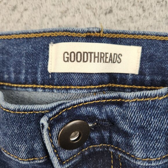 Goodthreads Denim Pants Comfort Stretch Slim Fit Skinny Jeans Dark Size 33x34 - Picture 7 of 10